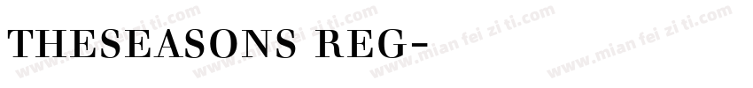 theseasons reg字体下载字体转换
